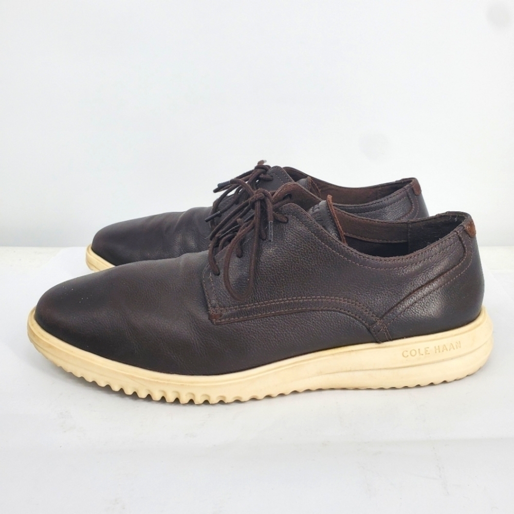 Cole Haan Shoe Men's 12 M Grand+ Plain Toe Oxford Golf C36982